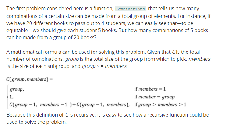 Using c++ data structures - please explain how many combinations and what