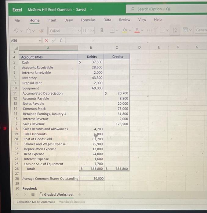  Search (Option + Q) View Help A= 30 Required: 1. Prepare