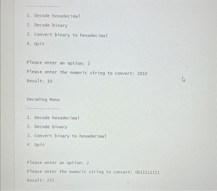 provided what sample output is supposed to look like in the bottom.