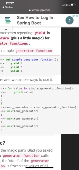 need to: Write a program that demonstrates a generator yielding one timestamp