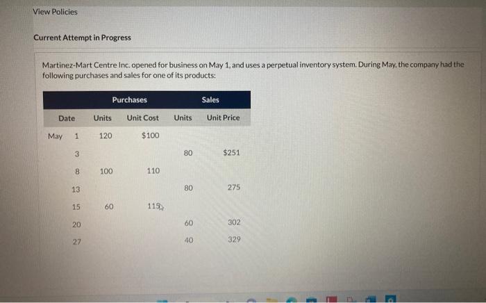  Current Attempt in Progress Martinez-Mart Centre Inc. opened for business on