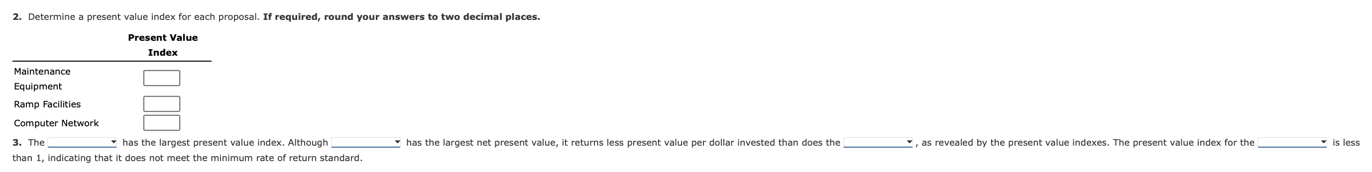 Net aresent value methad, prasent value Index p and analysis for a