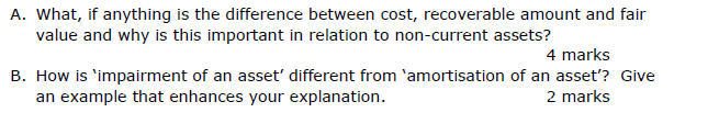  Please answer A. What, if anything is the difference between cost,