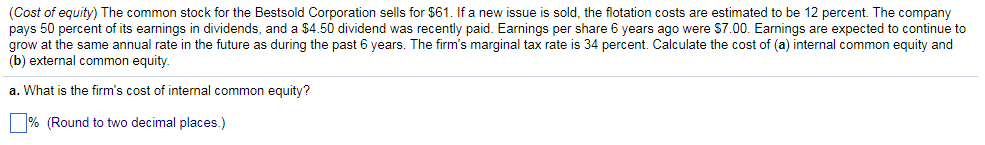 Please answer both the options (A and B).. The common stock for