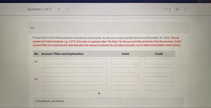 receivable each December 31 . An assumed interest rate of 10% is