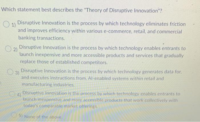 the new technology 2) Because the entrants can create technology faster than