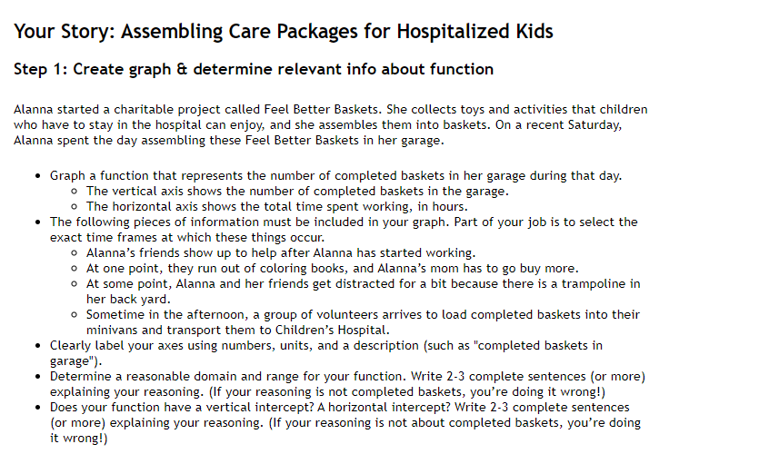 Create graph & determine relevant info about function. I have images of