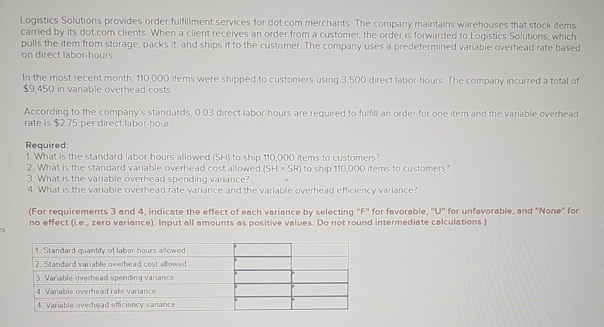 help Logistics Solutions provides order fulfillment services for dotcom merchants. The company