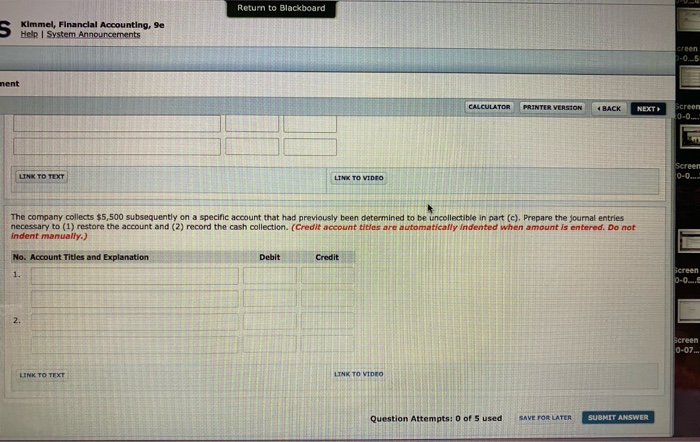 the following aging of the accounts receivable at year-end. Calculate the total