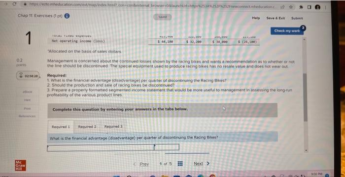 [LO11-2] The Regal Cycie Company manufactures three types of bicycles-a dirt bike,