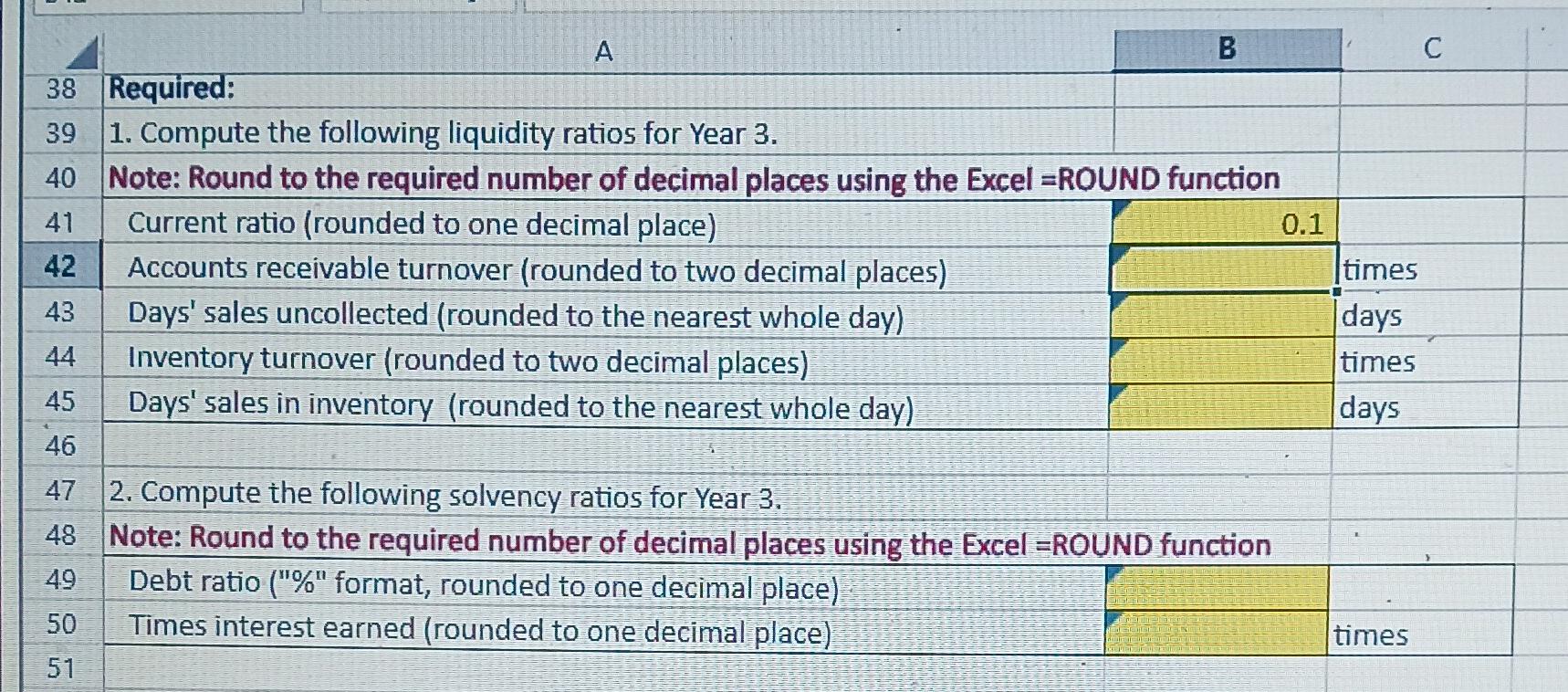 profitability ratios that management can use in decision making. \begin{tabular}{|l|l|l|l|} \hline 38