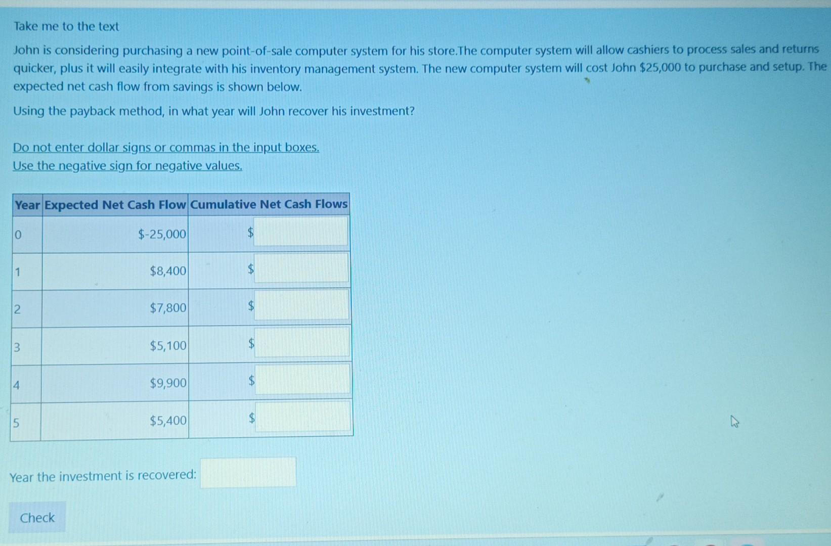 Take me to the text John is considering purchasing a new