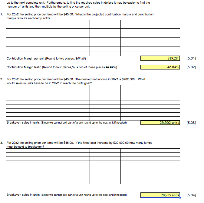 See The Light Projected Income Statement For the Period Ending December 31,