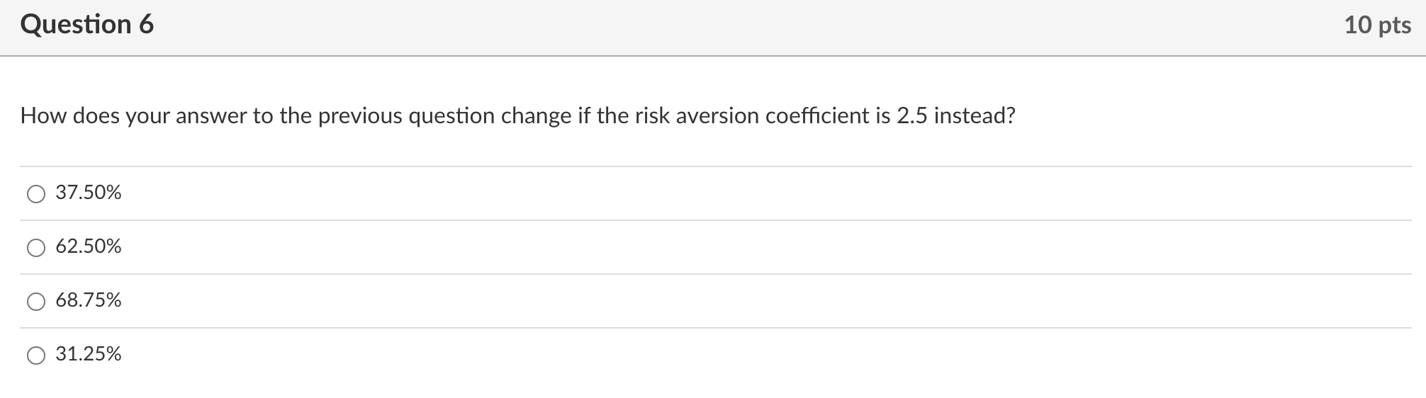  How does your answer to the previous question change if the