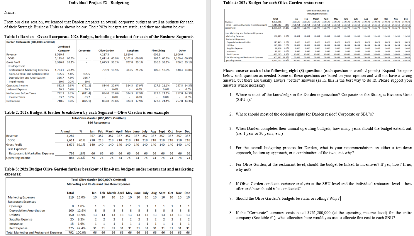 Please answer question # 6 with an explanation. Thank you. 6. If