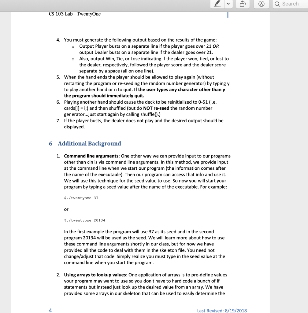 int NUM_CARDS = 52; /** * Global arrays to be used as