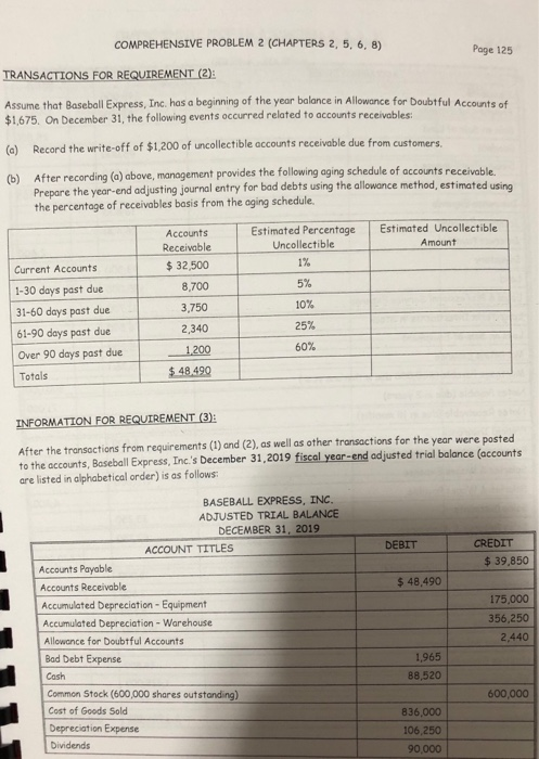 and turn in the original of your problem (stapled) by the due