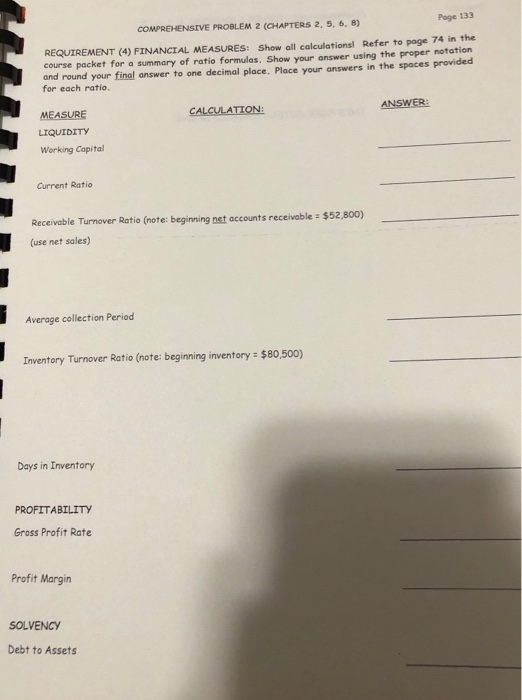 COMPREHENSIVE PROBLEM 2 REQUIREMENTS (1) Prepare journal entries to record the merchandising