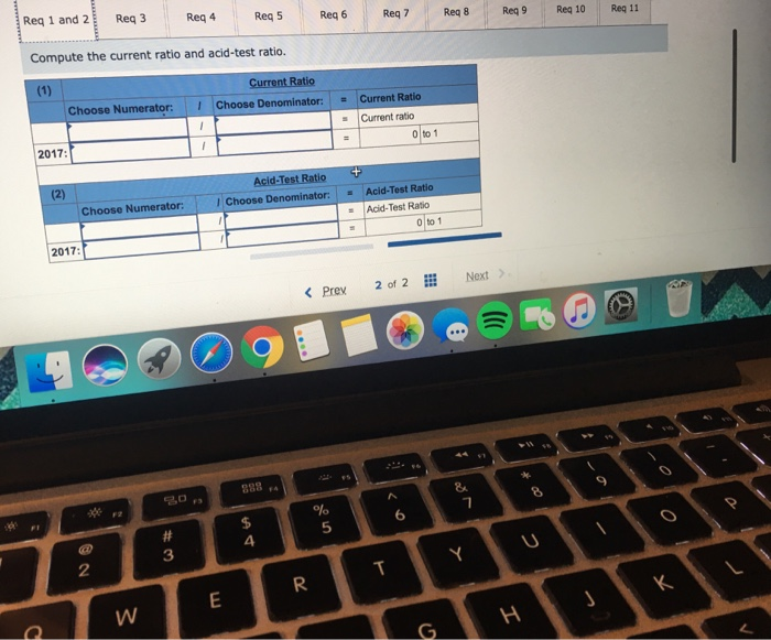 statements of Cabot Corporation follow. (All sales were on credit selected balance