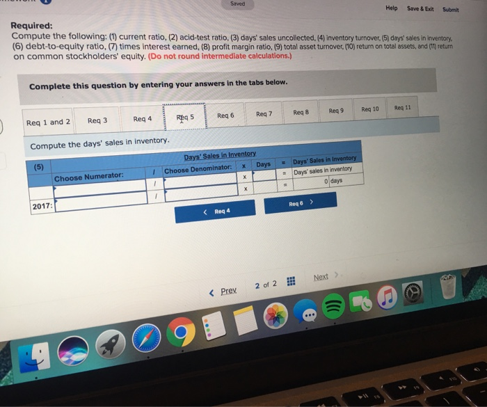 Year Ended December 31, 2017 Sales $ 452,600 Cost of goods sold