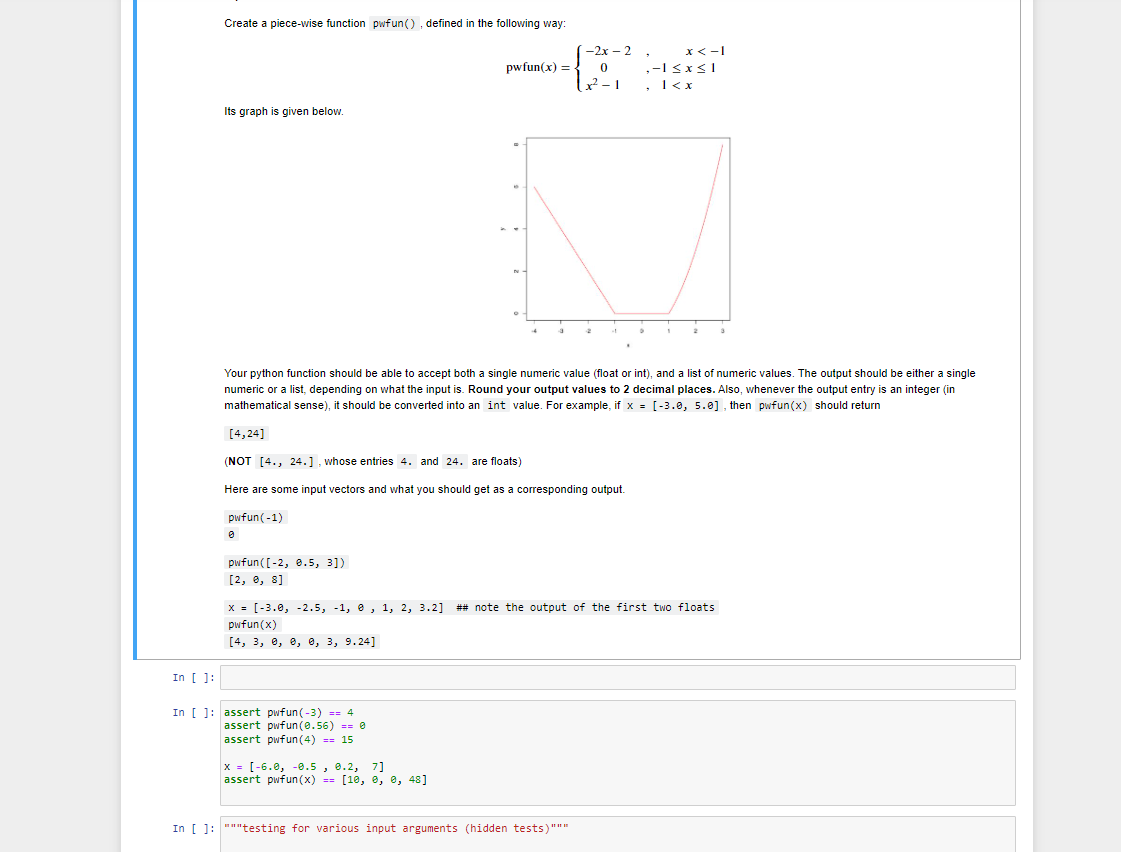  Create a piece-wise function pwfun(), defined in the following way: x=[-3.0,5.0]x4,24