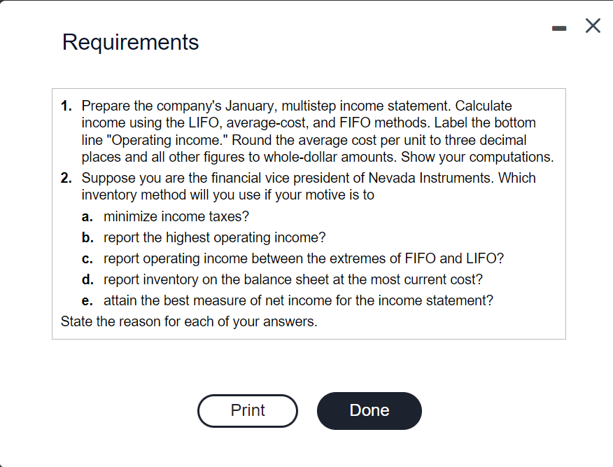 has these inventory records for January 2021 : (Click the icon to
