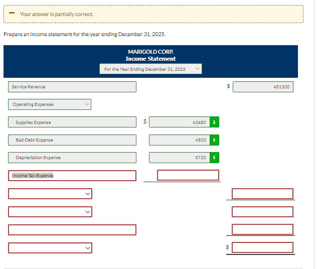 Recelvable Allowance for Doubtful Accounts Supplies Land Bulldings Accumulated Depreclation-Bulldings Accounts Payable