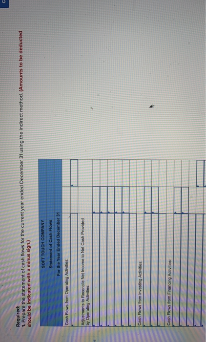 instructors. The company's comparative balance sheets and income statement are presented below,