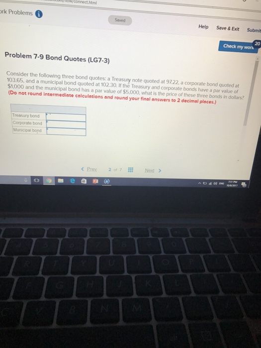  ml rk Problems Saved Help Save & Exit Submit 20 Check