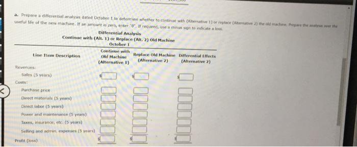 If an amcunt is zero, enter ' O '. If required, ine
