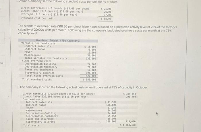 I really need help figuring out the Direct Labor Variance and the