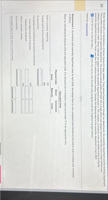  help with all 9 steps please Poter Handcrat is a marutacturer