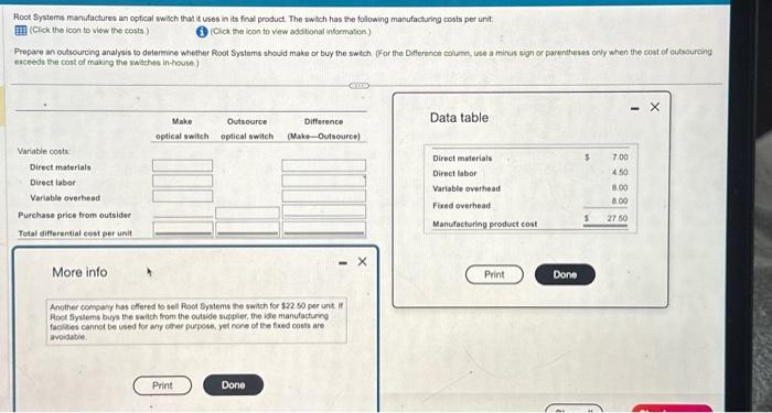 i need help Root Systems manutactures an optical switch that it uses