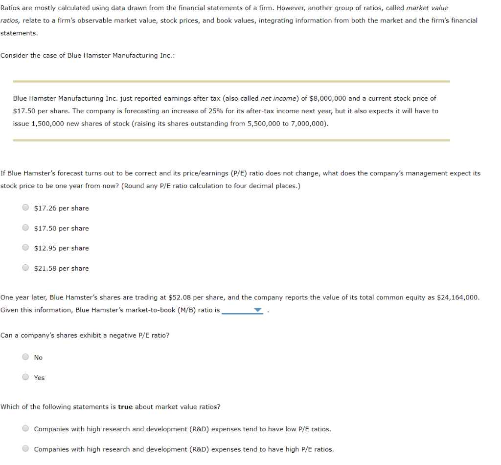  Ratios are mostly calculated using data drawn from the financial statements