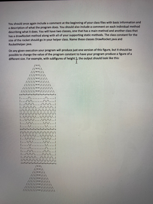 to generate output that looks like the following: //* /// 1717/** 1../\..../..