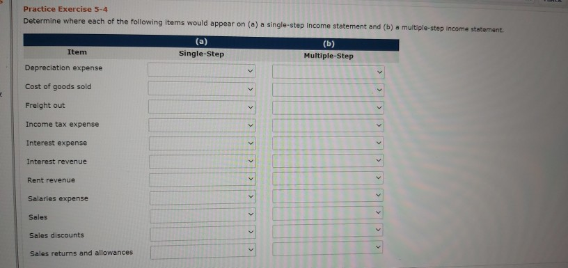 Q1 and Q2; they are different questions Practice Exercise 5-4 Determine