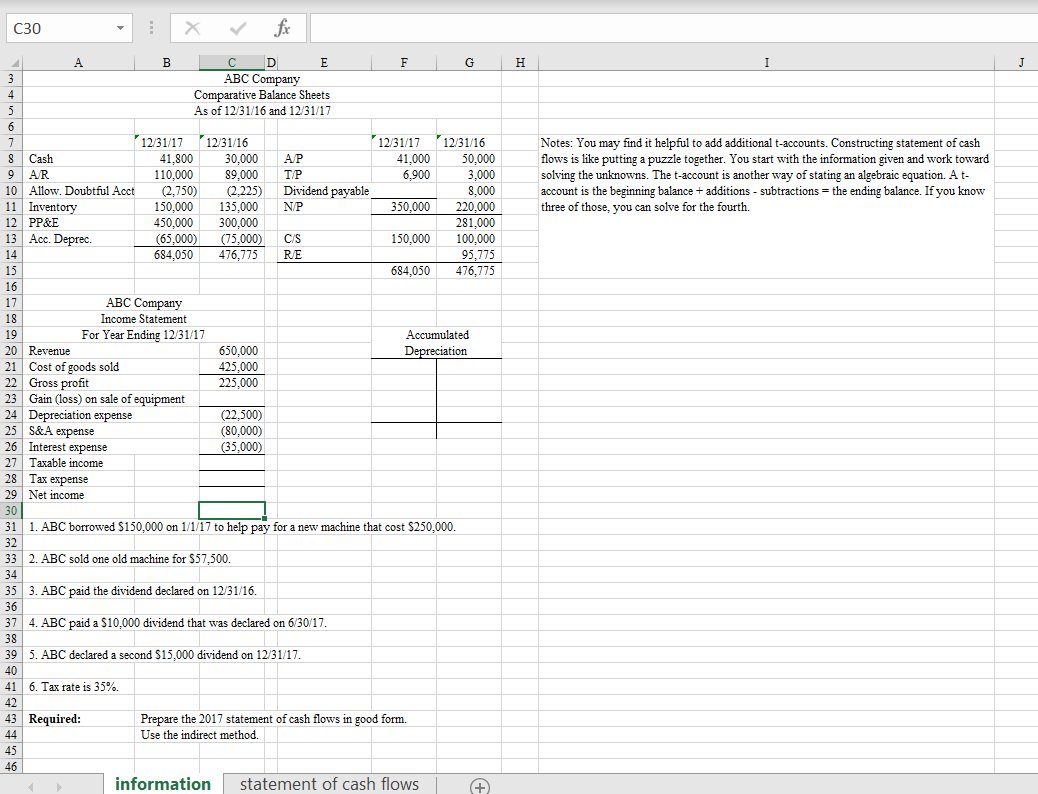 C30 4 A B X fc C D E ABC Company