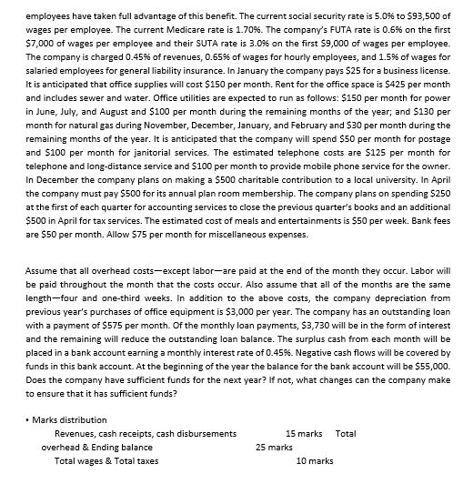 and anticipates picking up a third and fourth project during the year.