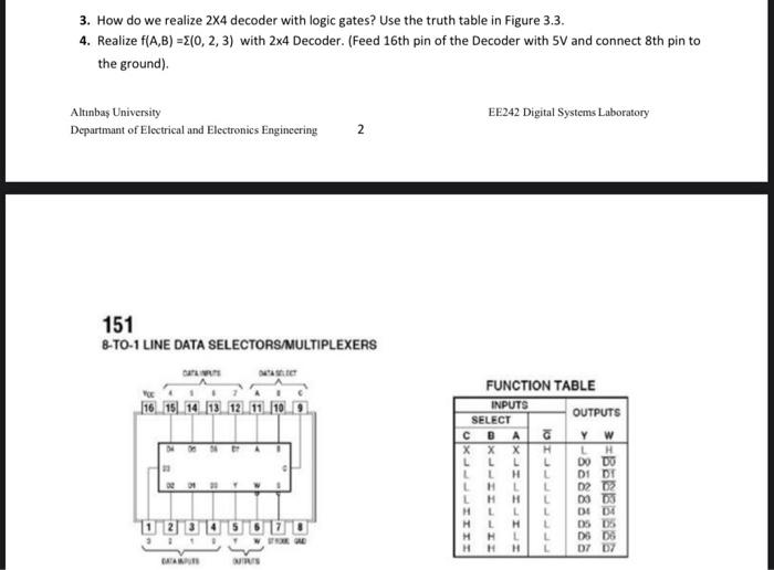  3. How do we realize 24 decoder with logic gates? Use