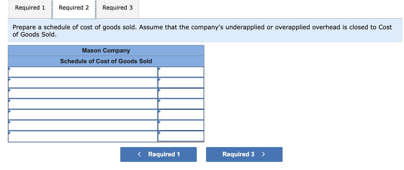 manufactured. Assume all raw materials used in production were direct materials.