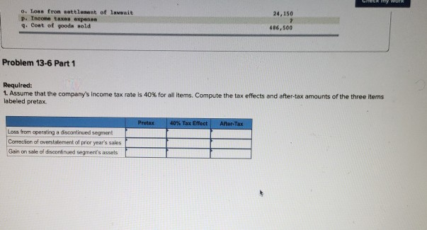[The following information applies to the questions displayed below.) Selected account balances