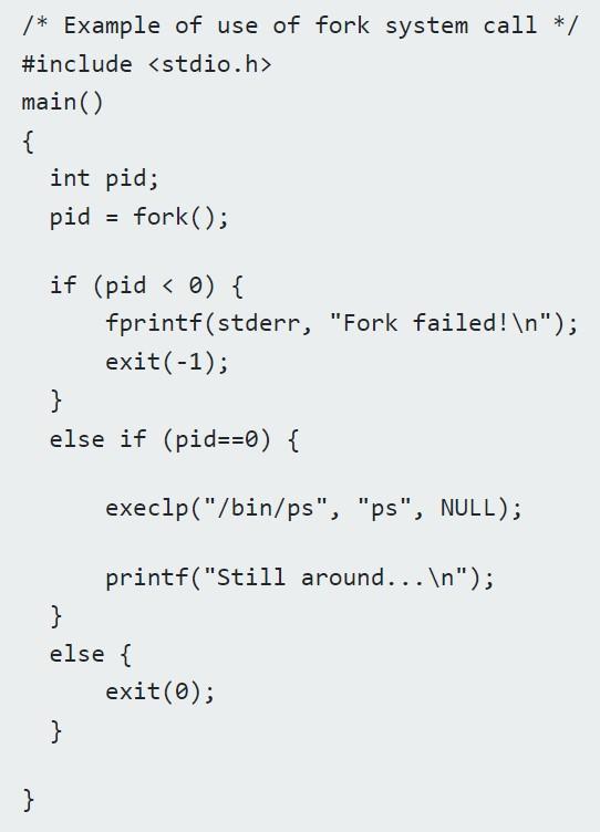  Modify the program so that The parent process waits for the