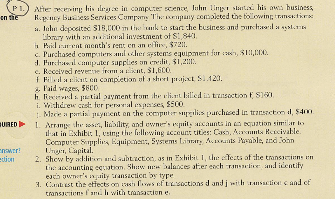 Exhibit 1: P 1. on the QUIRED answer? ection After receiving