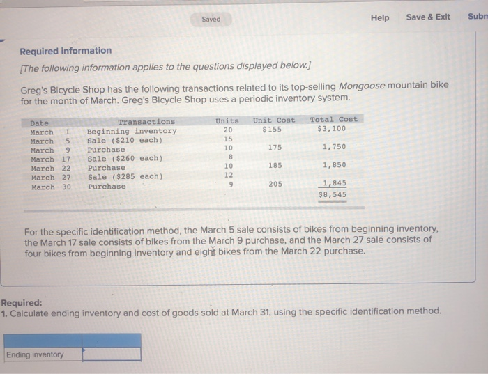  Saved Help Save & Exit Sub Required information [The following information