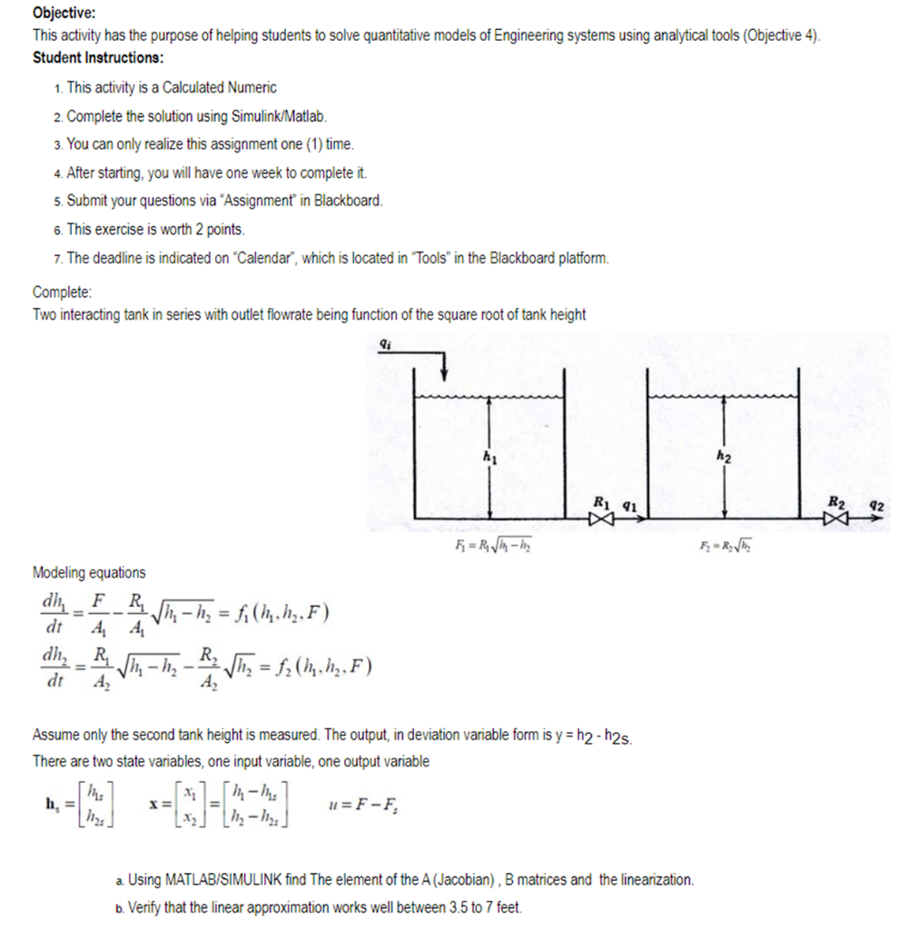 PLEASE USE MATLAB FOR CODE Objective: This activity has the purpose of