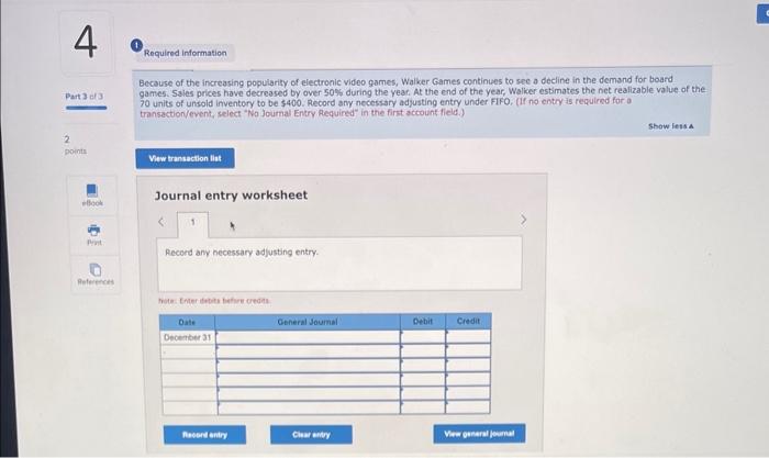 cost and net realizable value (LO63,66) [The following information applies to the