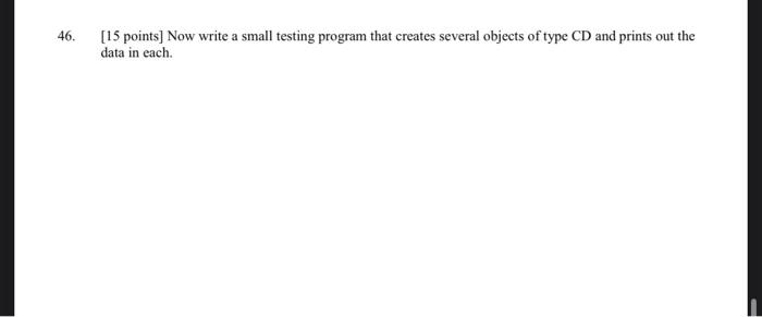 CD represents one compact disk in a music collector's collection. The class