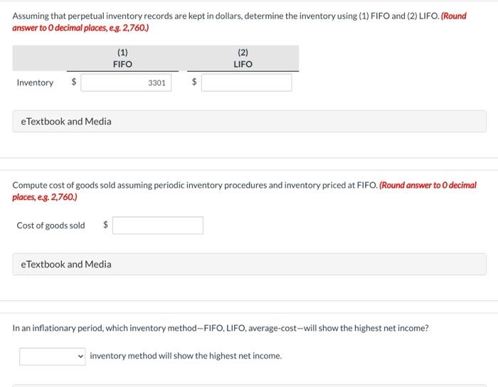 Company's record of transactions for the month of April was as follows.