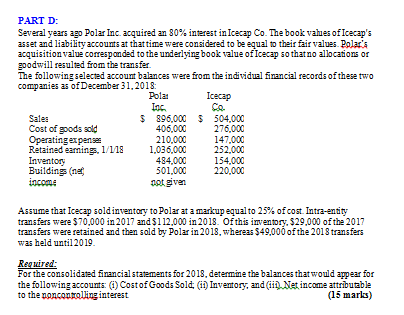 please solve step by step it is related to advanced financial accounting.