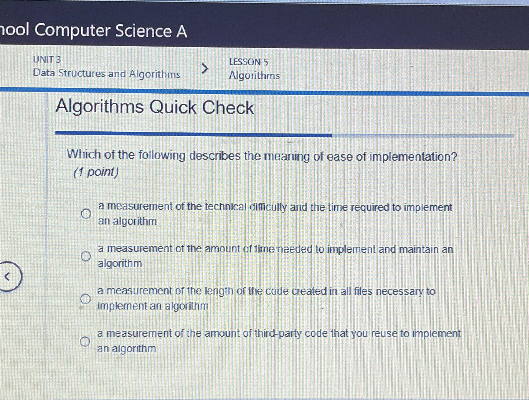  100l Computer Science A UNIT 3 LESSON 5 Data Structures and